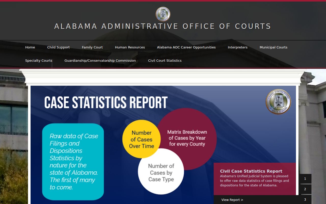 Alabama Administrative Office of Courts portal